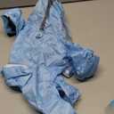 Dog Raincoat with Hood, Waterproof Full-Coverage Reflective Rain Jacket Quick-Drying Rain Poncho and Shoes for Small Medium Large Dogs,Blue,S (SBack Length 8'')