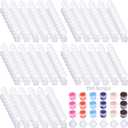 150 Strips Mini Empty Paint Cups, 900 PCS Paint Cup Pots Cans, Mini Clear Plastic Paint Storage Containers with Lids, 3ML Art Painting Craft Supplies for Classrooms Schools Paintings Art Festivals
