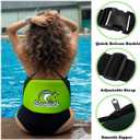 Swim Belt,Flotation Belt for Adults,Aqua Jogging Belt with Zippered Pocket and Adjustable Buckle,3-Section EPE Water Aerobics Belt for Swimming Training Pool Water Exercise