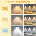 Solar Fence Lights Outdoor 8 Pack - 3 Modes (Warm/Neutral/Cool White), Fence Lights Solar Powered for Outside, IP65 Waterproof, Deck Lighting for Wall, Step, Patio, Pathway, Stairs