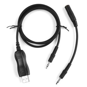 USB Programming Cable FTDI Compatible with Radio Shack Radioshack Pro-92 95 96 97 106 2096 GRE MFJ Whistler WS1065 Scanner Clone Cord Cat Lead Wire 20-546 3.5mm 1-pin