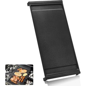 UPGRADED WB31X24738 Griddle Replacement for GE Appliance Gas Range Center Griddle,9 19.5 inch Griddle Compatible with GE Stove Parts, Cast Iron with Food Grade Nonstick Griddle Cooktop Plate Flat