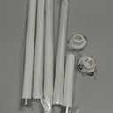 Shower Curtain Rod, 1" Diameter Heavy Duty Tension Shower Rod, Non Slip Adjustable 28-74 inch No Drill Shower Curtain Rods Spring Tension For Bathroom, Shower Stall, No Rust, White