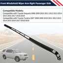 85211-0C020 Front Windshield Wiper Arm Right Passenger Side Fit for Toyota Sequoia 2008-2019 and Fit for Toyota Tundra 2007-2019 (without Windshield Wiper Blades)