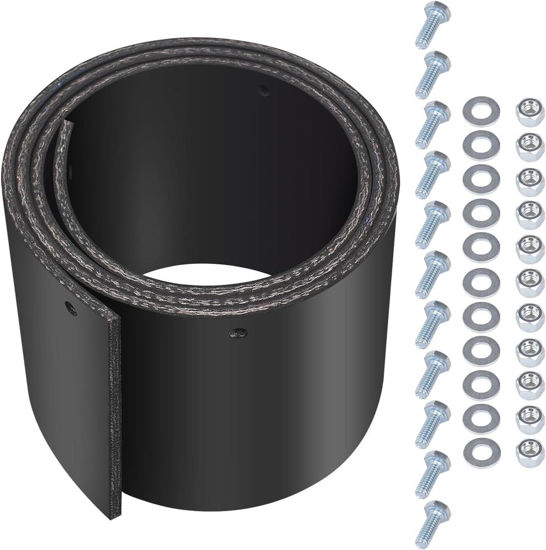 Universal 72" x 6"x 1/4" Snow Plow Blade Flap Compatible with Kolpin & Polaris ATV UTV, Rubber Deflector Edge for 48"-72" Blades, Fits Side-by-Sides, 4-Wheelers, and Snowplow Attachments