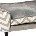 Enchanted Home Pet Snuggle Pet Sofa Bed, 26.5 by 16 by 16-Inch, Gray (27.0"L x 15.0"W x 15.0"Th)