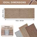 Stair Treads Non Slip, 15 Pack 8" X 30" Beige Stair Runners for Wooden Steps Non Slip with Reusable TPE Adhesive Backing, Carpet Stair Treads for Kids Elders and Pets, Machine Washable, Anti-Fall