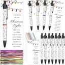 25 Set Bulk Christmas Gifts for Coworker Employee Sublimation Bulb Pen Coworkers Are like Christmas Light Card Office Appreciation Gift for Staff Team Colleagues Teacher Nurse