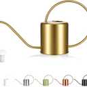 Plant Watering Can, 50 oz / 1500 ml Stainless Steel Metal - Modern Decorative with Long Spout for Indoor Potted Plants, Bonsai, Garden Flowers, Gold