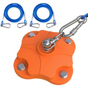 Heavy Duty Dog Tie Out Stake for Outside, Yard & Camping with 2x20ft Cables for Dogs, 200lb Capacity, Dual 360 Swivel, Ground Anchor for Large Dogs(Dog Stake+2X20ft Cable/200lbs)