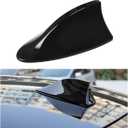 Shark Fin Antenna Cover for Car, Automotive Top Roof Aerials AM/FM Radio Signal Base, Vehicle Shark Fin Shape Cover with Adhesive Tape, Car Accessories Universal for Most Sedan, SUV, Van (Black)