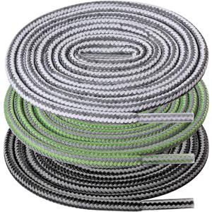 2 x UpUGo 3 Pair Boot Shoe Laces, Round Shoelaces for Athletic Running Hiking Sneakers Shoes Boot