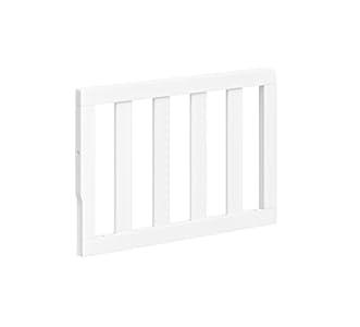 Storkcraft & Graco Toddler Safety Guardrail with Slats (White) – GREENGUARD Gold Certified, Converts Compatible Storkcraft & Graco Crib to Toddler Bed, Each Guardrail Sold Individually