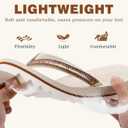 ONCAI Flip Flops for Women, Beach Thong Sandals Womens with Arch Support, Dressy Rhinestone Comfortable Yoga Mat and Non Slip Rubber Soles for Summer US Size 5-11 (6, Ivory White)