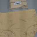 Molasus Women's Cotton Underwear High Waisted Full Coverage Ladies Panties (Regular & Plus Size) (Medium, Nude-5pack)