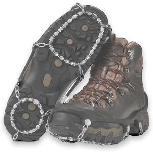 Yaktrax Diamond Grip - Full-Foot Traction on Ice, Snow, & Multi-Terrain Surfaces - Swiveling Diamond Bead Grip Points - Cold-Resistant Easy On/Off Elastic Upper Band, Large (Shoe Size: W 10.5+/M 9.5-12.5)