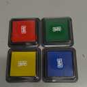 CraftyManor 4 Colors Washable Stamp Pad Finger Paint, Latex Foam Fingerprint Inkpad, Water Base Ink Stamps Pads (4 Colors-02)