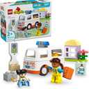 LEGO DUPLO Town Ambulance & Driver Building Toy Playset - Preschool Learning and Educational Ambulance Toy for Toddlers, Boys and Girls, Ages 2+ - Pretend Play Baby Gift Idea - 10447