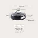 All-Clad HA1 Expert Hard Anodized Nonstick Saut Pan with Lid (4 Qt, 12") Dishwasher-Friendly, Oven-Safe Up to 500F & Compatible with All Stovetops (Gas, Electric & Induction) - Black