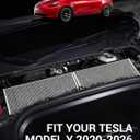 BASENOR 2026 Tesla Model Y Cabin Air Filter HEPA with Activated Carbon (4 Pack), Air Intake Filter Replacement for 2020-2026 Model Y Juniper Refresh Accessories