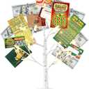 Vanthylit Money Tree Gift Holder, Lighted Tabletop Birch Tree with Clips and Greeting Cards, Photo Decorations for Birthday Wedding Christmas Graduation Gifts(24 LED Warm White)