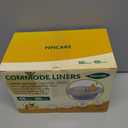 Commode Liners with Absorbent Pads for Bedside Commode, 100 Lemon Scented Bedside Commode Liners and 100 Commode Pads, Commode Toilet Camping Toilet Bags