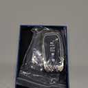 Heavy Metal Key Fob Cover, Compatible with Toyota Tundra 2022 2023 2024 2025, Fit for Corolla Cross Venza Sequoia etc, Zinc Alloy Fob Case with Carbon Fiber Pattern (1 Pcs)