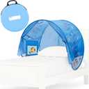 Under The Sea Bed Tent for Kids - Magical Dream Tents with Educational Bedroom Decor - Top Bunk Beds Canopy Privacy Pop Up Sleep Pod for Girls and Boys Indoor Fort - Twin Size Mattress