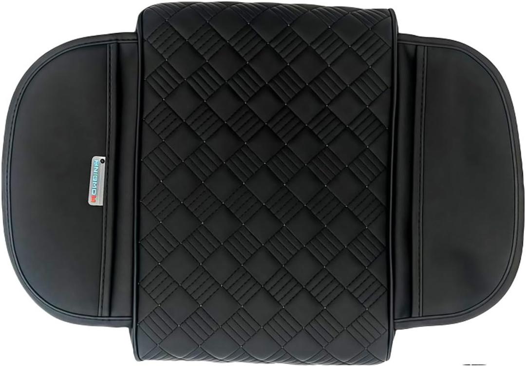 Car Armrest Cushion, Console Covers for SUV, Car Center Console Cover, Arm Rest Cover for Car, Long-Lasting, Soft and Comfortable, Suitable for Most Cars (Black)