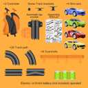 Slot Car Race Track Sets with 4 High-Speed Racing Car, Battery or Electric Race Car Track for Boys and Kids, Dual Racing Game Lap Counter Circular Overpass Track, Gifts Toys for Boys Kids Age 6 7 8-12