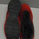 Kricely Men's Walking Shoes Breathable Lightweight Fashion Sneakers Non Slip Sport Gym Jogging Trail Running Shoes (11 Wide, Black Red-4)