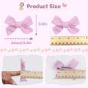 CÉLLOT 40 Pieces Girls Hair Bows Linen Fabric Bows Alligator Clips Hair Accessories for Little Girls Toddlers Kids and Teens | Light weight & Soft No-Slip Easy to Use Back to School Great Cute Bows for Little Girls
