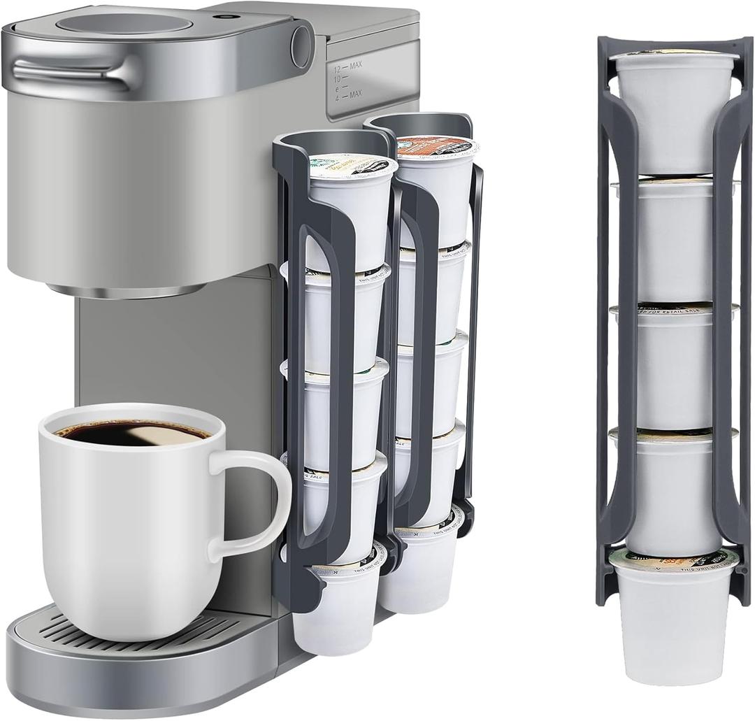 K Cup Holder for Keurig: Coffee Pod Holders for Counter Small Space - K-Cup Holders for Wall Mount (3, Gray)