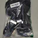 M Adjustable Dog Suspender Boots & Hiking Shoes, Waterproof Winter Snow Gear Boots with Anti-Slip Sole, Reflective Snowsuit Design That Helps Stay On for Cold Weather Adventures (Black)