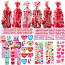 JOYIN 28 Pack Valentines Day Stationery Set Assorted for Kids, with Pencils Sticker Eraser and Rulers, and Holiday Reward Prizes Classroom School Exchange Gift