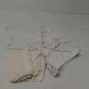 SherryDC Womens Sexy Bandeau 3 Piece Bikini Sets Halter High Cut Swimsuit Bathing Suit with Drawstring Long Skirt (Small, 191-black)