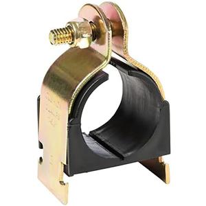RUBBER CUSHION STRUT CLAMP YELLOW ZINC (1" CTS) 10-PACK USA MADE (1-1/8" OD)