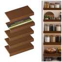 ClimbHope Wire Shelf Covers,24" W x 12" D,4pcs,Walnut
