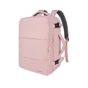 Taygeer Travel Backpack for Women, Carry On Backpack with USB Charging Port & Shoe Pouch, TSA 15.6inch Laptop Mochila Flight Approved, Nurse Bag Casual Daypack for Weekender Business Hiking, Pink