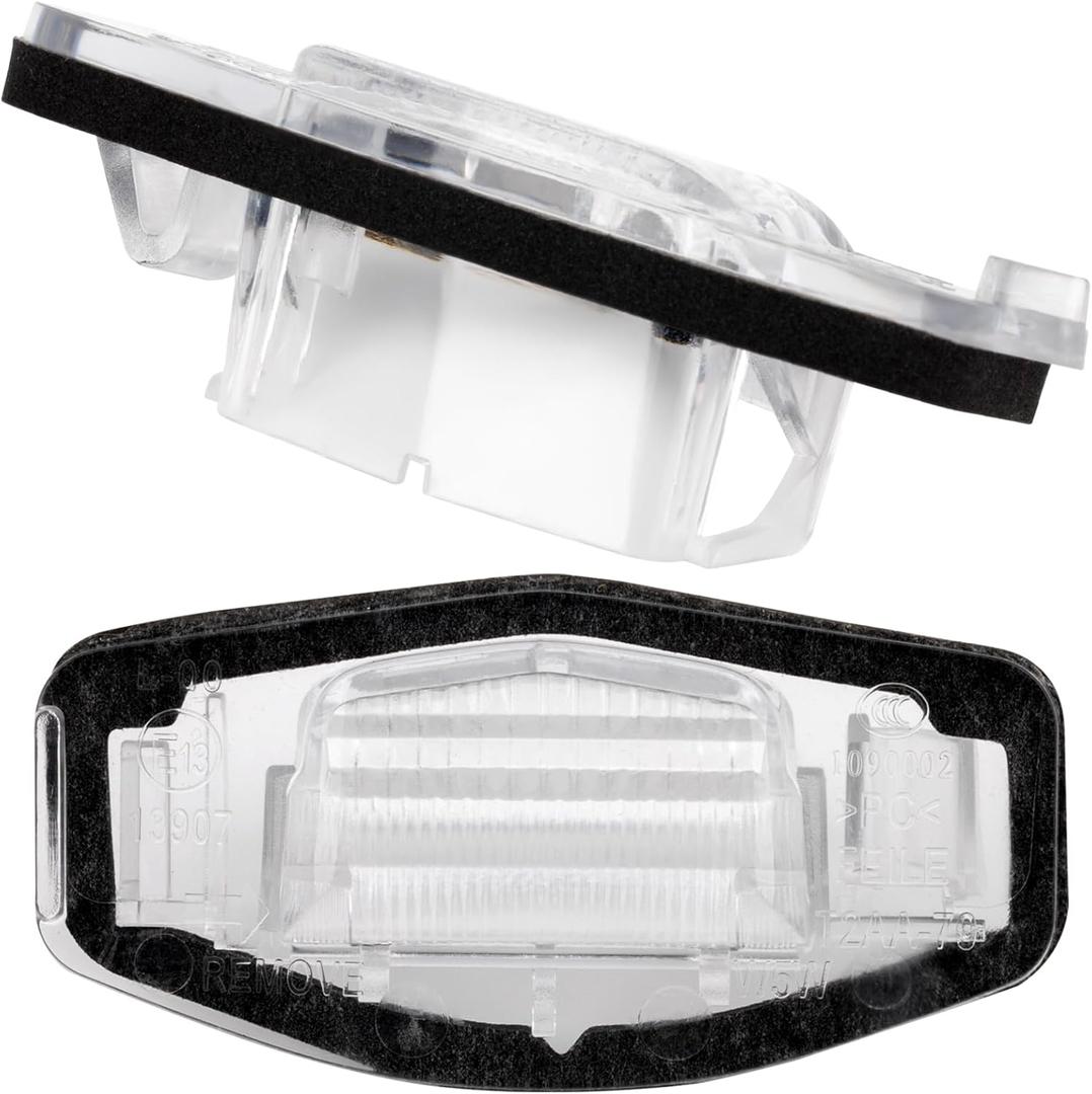 License Plate Light Cover Lampshade Fit for Fit For Honda Accord Civic Odyssey Pilot for Acura RL RDX TSX TL 2PCS
