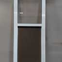 Dog Door for Sliding Glass Door, Adjustable Height 75 3/5" to 80", Aluminum Frame Sliding Door Dog Door Insert, Suitable for Large Dogs Up to 75 lbs(Large,White)