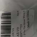 Verdusa Women's Flat Sandals Pearl Sandals Square Toe Summer Slip On Flat Shoes (White)