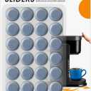 Aieve Appliance Slider, 24 Pcs Small Appliance Rollers Kitchen Gadgets, Self Adhesive Caster Wheels Kitchen Finds Home Must Have Countertop Accessories for Mixer Coffee Maker Air Fryer