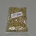 400 Acrylic Large Hole Beads for Crafts 8mm x 10mm Acrylic Barrel Beads with 4.8mm Large Hole, Shiny Gold