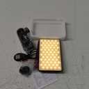 120 LED Phone Light, Selfie Light for iPhone, 5000Mah Rechargeable Clip Video Light for Phone, Camera, Laptop, iPad, Adjusted 3 Lights Modes for Selfie, Video Conference, TikTok, Vlog (Black)