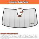 2023-2026 Accord Windshield Sun Shade Compatible for 2023-2026 Honda Accord Upgraded 6 Layers Accordion-Folding Front Sun Visor with Storage Bag Keep Interior Cool