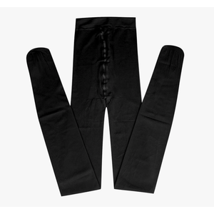 Women's High Waisted Stretchy Tights Sheer Reflective Shiny Silk Shaping Dance Stockings Tights Bright Sheer Leggings S Black