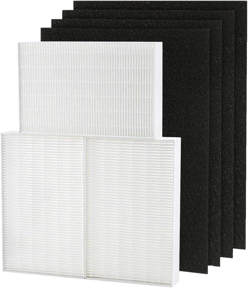 Goodsby HPA300 3x True HEPA Filters R + 4x Carbon Pre Filters A Replacement for Honeywell HRF-R3 Air Purifier HPA300 Series, HPA300, HPA304, HPA300VP, HPA3300, HPA5300, HPA8350
