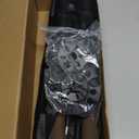 Collapsible Hiking Poles Folding Trekking Poles Walking Stick Lightweight Aluminum Hiking Gear with Metal Quick Lock,Cork Handle,Adjustable 2 PC Stick for Seniors Women Men (Black)