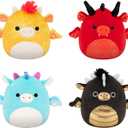 Squishmallows Original Dragon 4-Pack  Official Jazwares Plush (Little) (Amazon Exclusive)